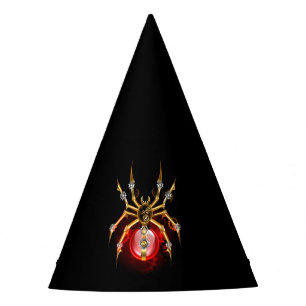 Chapeaux De Fètes Araignée en vapeur noire
