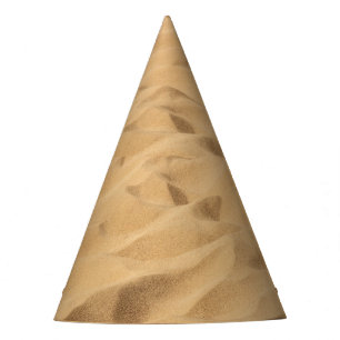 Chapeaux De Fètes Arrière - plan de sable de désert jaune texturé.