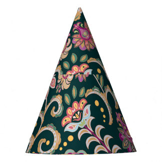 Chapeaux De Fètes Arrière - plan floral rose foncé