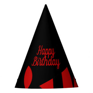 Chapeaux De Fètes Art contemporain Rouge / Noir Casquette de fête d'