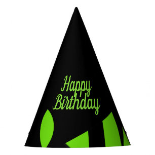 Chapeaux De Fètes Art contemporain Vert / Noir Anniversaire