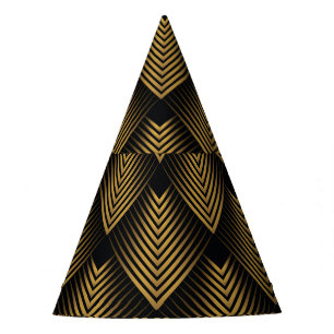 Chapeaux De Fètes Art Déco : Carrés d'or, Papier peint de coin.