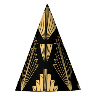 Chapeaux De Fètes Art Déco Or Noir : sans couture