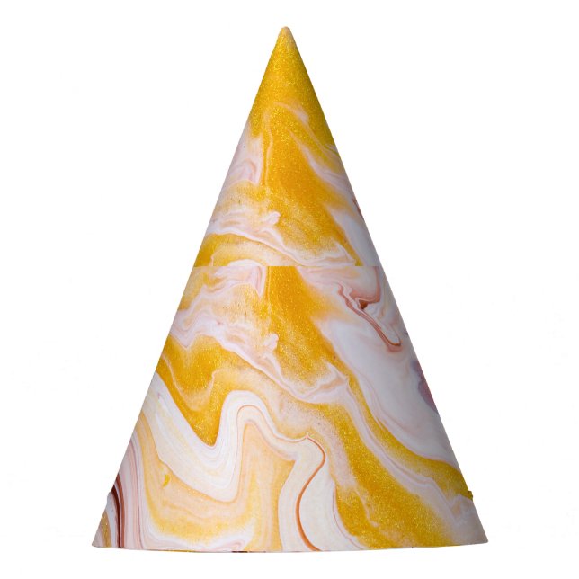 Chapeaux De Fètes Art fluide : texture abstraite irisée. (Devant)