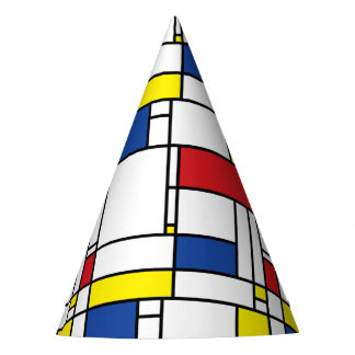 Chapeaux De Fètes Art Moderne Géométrique Minimaliste De Stijl Mondr