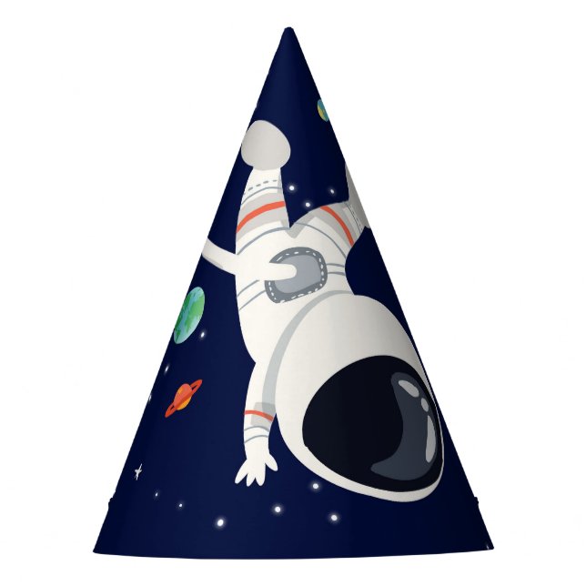 Chapeaux De Fètes Astronaute spatial Galaxie Planètes Soleil Terre (Devant)