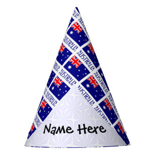 Chapeaux De Fètes Australie et Drapeau Australien Personnalisé en Ca
