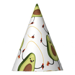 Chapeaux De Fètes Avocado Fitness : Motif Vintage mignon