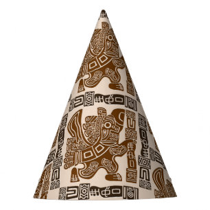 Chapeaux De Fètes Aztec Eagle Guerrier Tribal Art antique