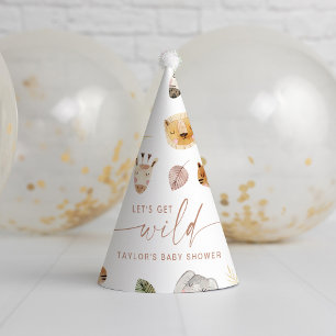 Chapeaux De Fètes BABY SHOWER animalier de la Jungle SAFARI