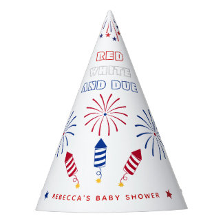 Chapeaux De Fètes Baby shower Red White 4 juillet pétards