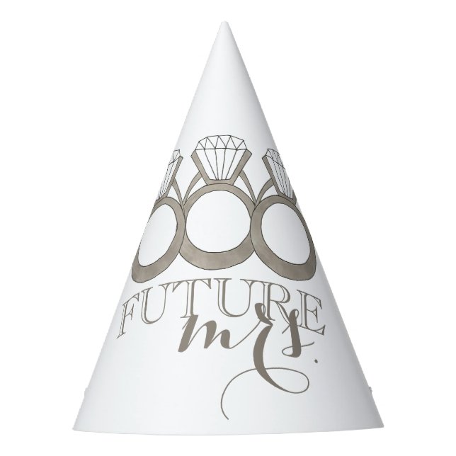 Chapeaux De Fètes Bague de fiançailles en diamant de la FUTURE MME F (Devant)