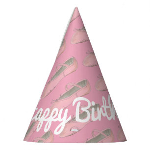 Chapeaux De Fètes Ballet rose personnalisé Chaussure Ballerina Anniv