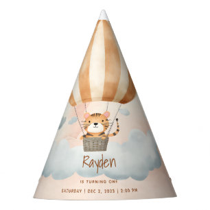 Chapeaux De Fètes Ballon à air chaud Tigre Mignon Capricieux 1er Ann