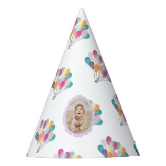 Chapeaux De Fètes Ballons Aquarelles Fantaisistes | Fête sur Mesure 