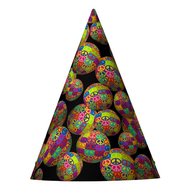 Chapeaux De Fètes Balls de Carrés de la paix (Devant)