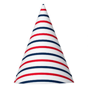 Chapeaux De Fètes Bande patriotique bleue rouge du 4 juillet