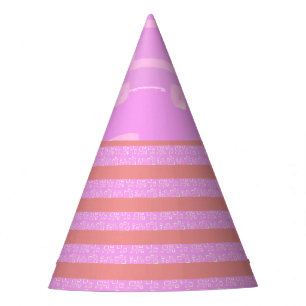 Chapeaux De Fètes Bandes géométriques roses