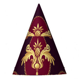 Chapeaux De Fètes Baroque Gold Sconce Magenta Motif