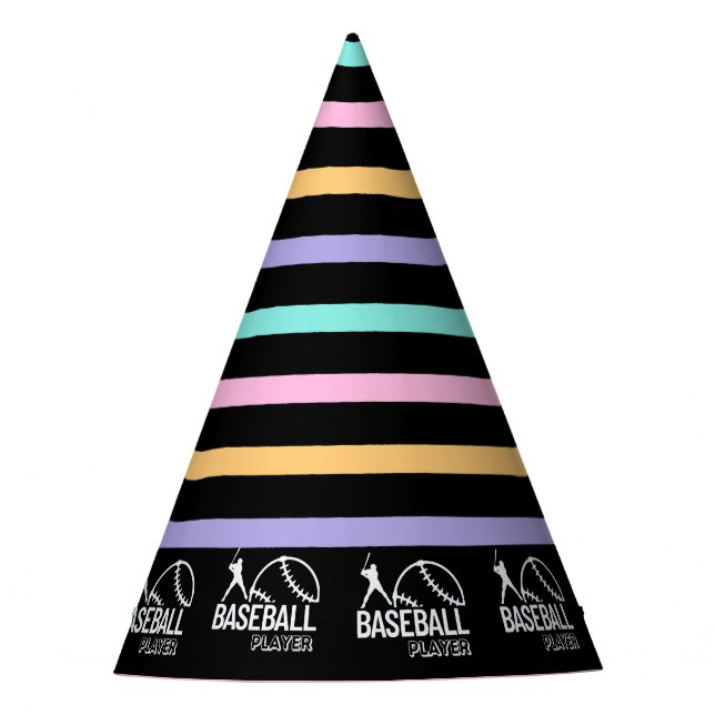 Chapeaux De Fètes Baseball Girl Birthday, Baseball Player Gift Party (Devant)