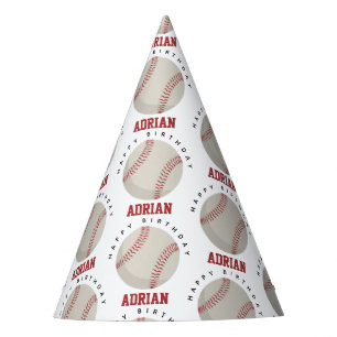 Chapeaux De Fètes Baseball Sports Anniversaire fête Nom personnalisé