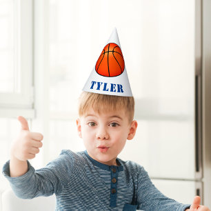 Chapeaux De Fètes Basketball Ball Enfants Nom Anniversaire