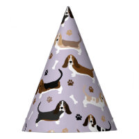 Basset Hound Chig Bones and Paws Casquette Party