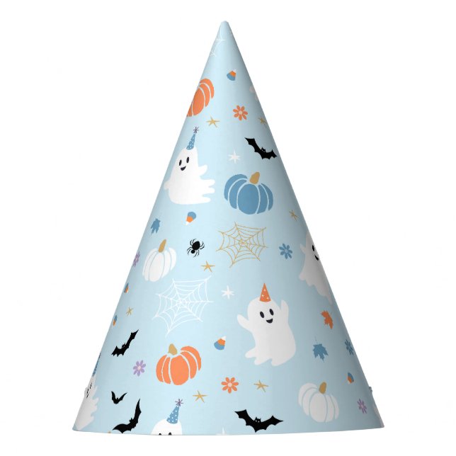 Chapeaux De Fètes Beau bébé bleu Fantôme Halloween (Devant)