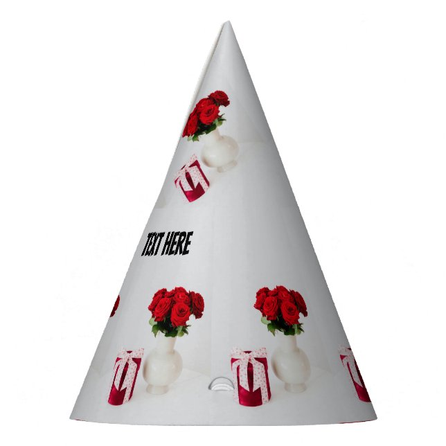 Chapeaux De Fètes Beau Pot Fleur Texte Personnalisé Articles d'artis (Gauche)