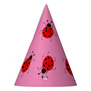 Chapeaux De Fètes Beaux ladybugs colorés, charme de chance personnal