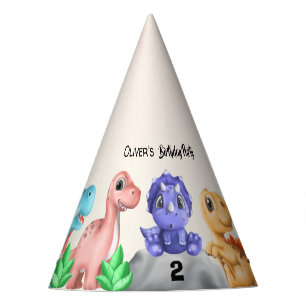 Chapeaux De Fètes Bébé adorable Dinosaures Anniversaire