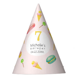 Chapeaux De Fètes Belle aquarelle d'été pour la fête d'anniversaire
