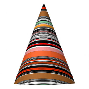 Chapeaux De Fètes Belles rayures colorées