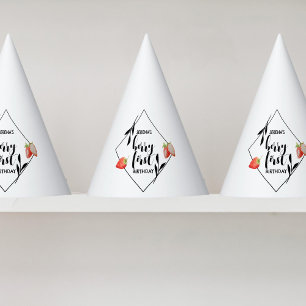 Chapeaux De Fètes Berry First 1er anniversaire fraise Moderne