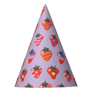 Chapeaux De Fètes Berry Special Strawberry Anniversaire - Plum
