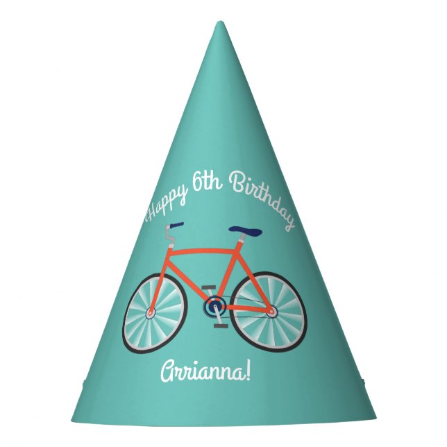 Chapeaux De Fètes Bicyclette mignonne Enfants Vélo Anniversaire Fête (Devant)