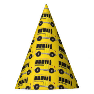 Chapeaux De Fètes Big Yellow School Bus Education Enseignant Bus Con