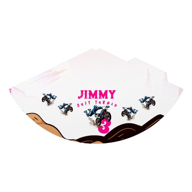 Chapeaux De Fètes Biker Kid Dirt Stunt Vélo Anniversaire Fête Casque (Devant)