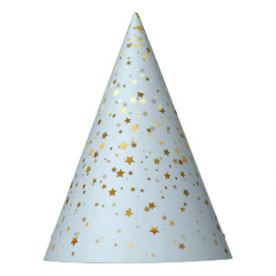 Chapeaux De Fètes Bleu Casquette-En pastel de petite partie d'or