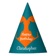 Bleu et cheval personnalisé par orange