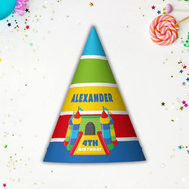 Chapeaux De Fètes Bleu et rouge Bounce maison, jouer et sauter (Créateur téléchargé)