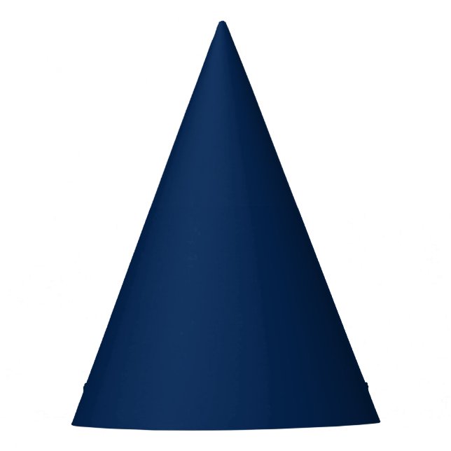 Chapeaux De Fètes bleu indigo marine solide (Devant)