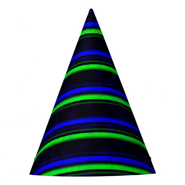Chapeaux De Fètes Bleu Noir Grandes Vertes (Devant)