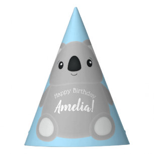 Chapeaux De Fètes Blue Koala Bear fête d'anniversaire