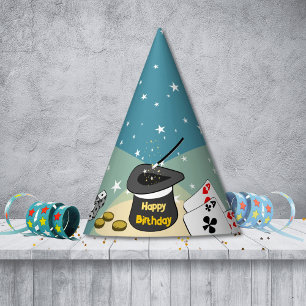 Chapeaux De Fètes Blue Magic Show Enfants Joyeux anniversaire