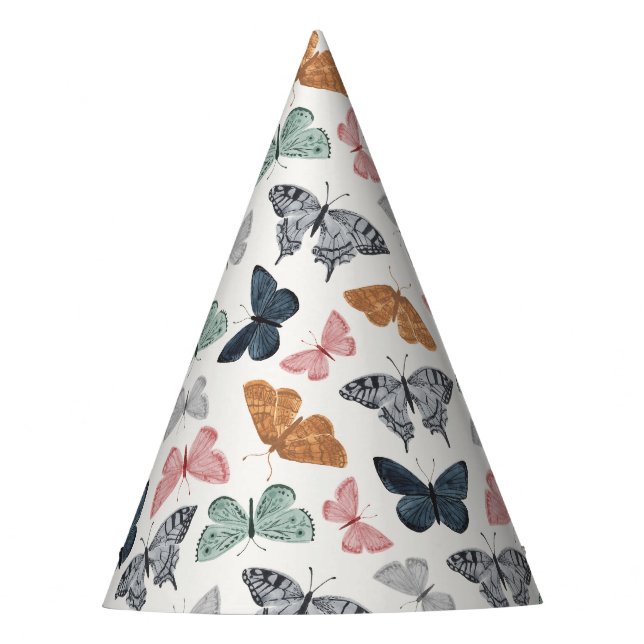 Chapeaux De Fètes Boho Butterfly Enchanted Garden Anniversaire (Devant)