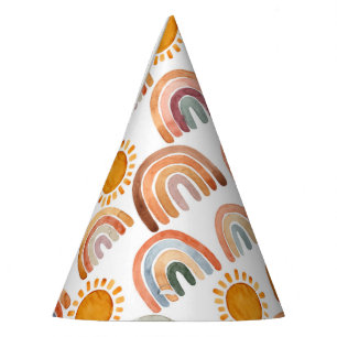 Chapeaux De Fètes Boho Modern Rainbow et Sun