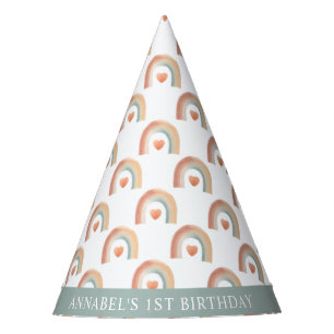 Chapeaux De Fètes Boho Rainbow Casquette de fête d'anniversaire - Wa