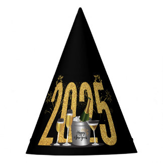 Chapeaux De Fètes Bonne année - Black Gold Party Casquette