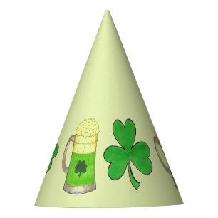Chapeaux De Fètes Bonne Saint Patrick's Day Bière Shamrock vert